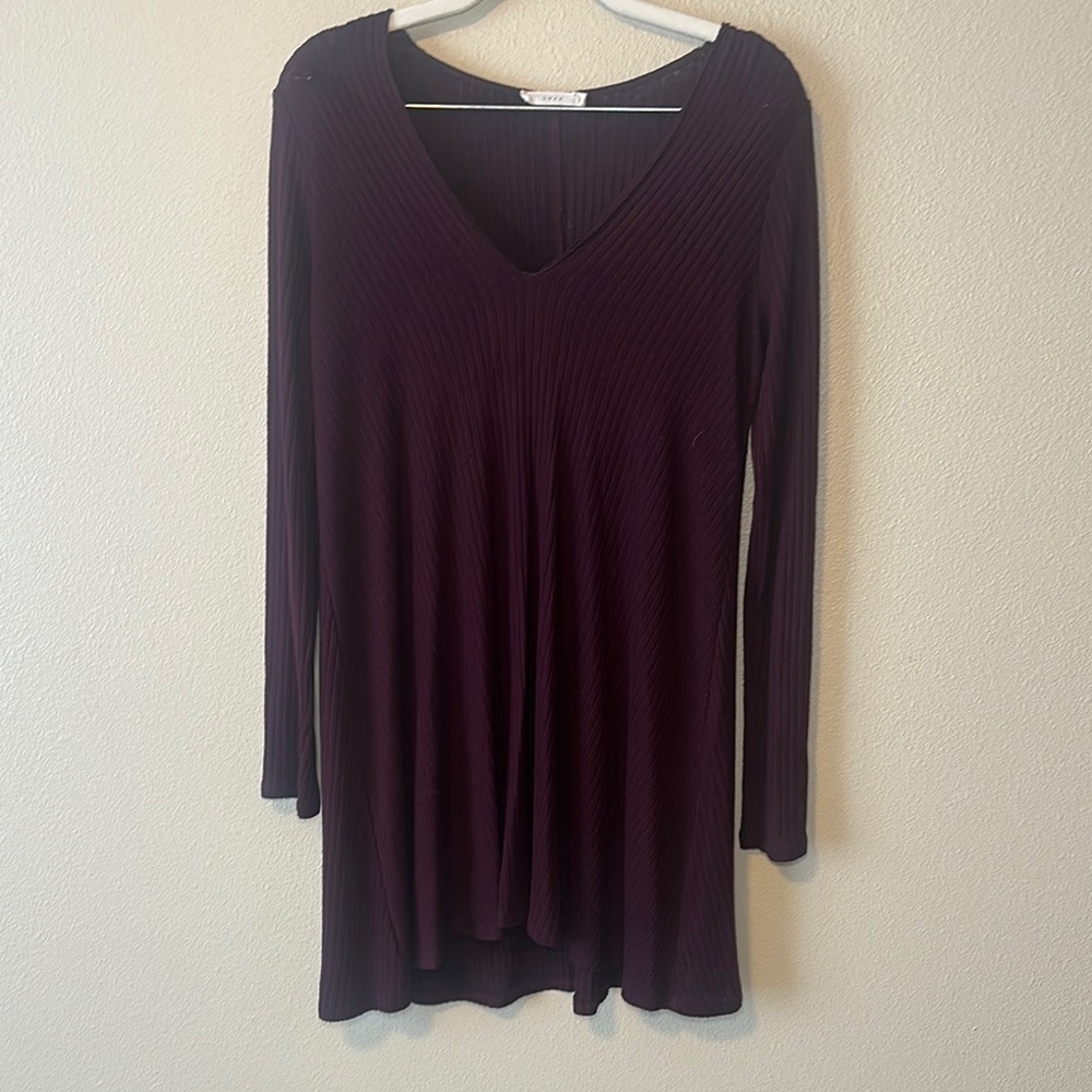 Lush Deep Purple Midi Dress
